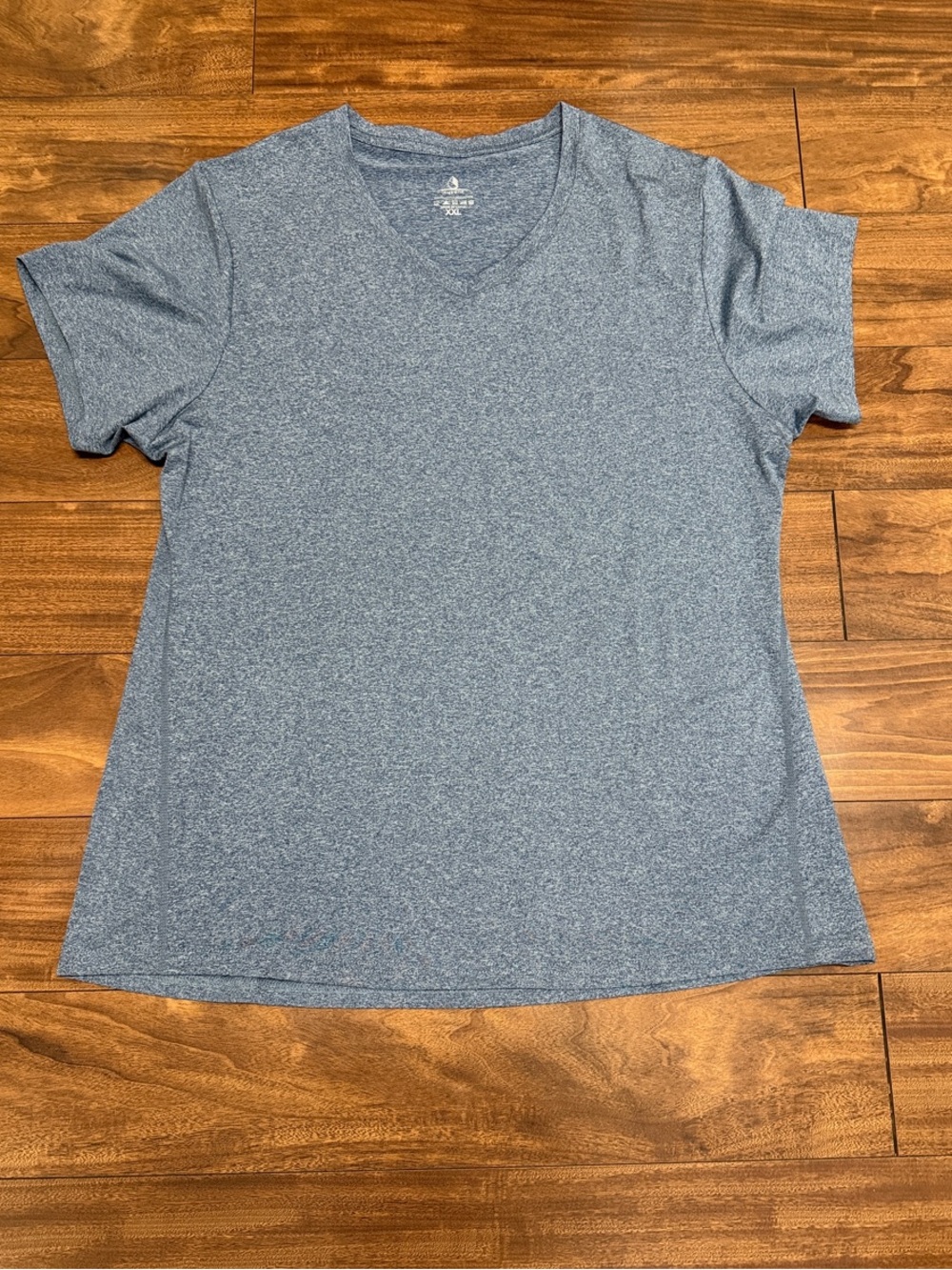 Comfort Blend V-Neck Short Sleeve Tee - Blue